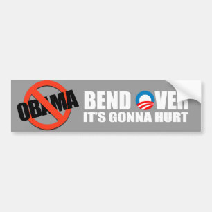 Anti-Obama bildekal - krökningen över den går t