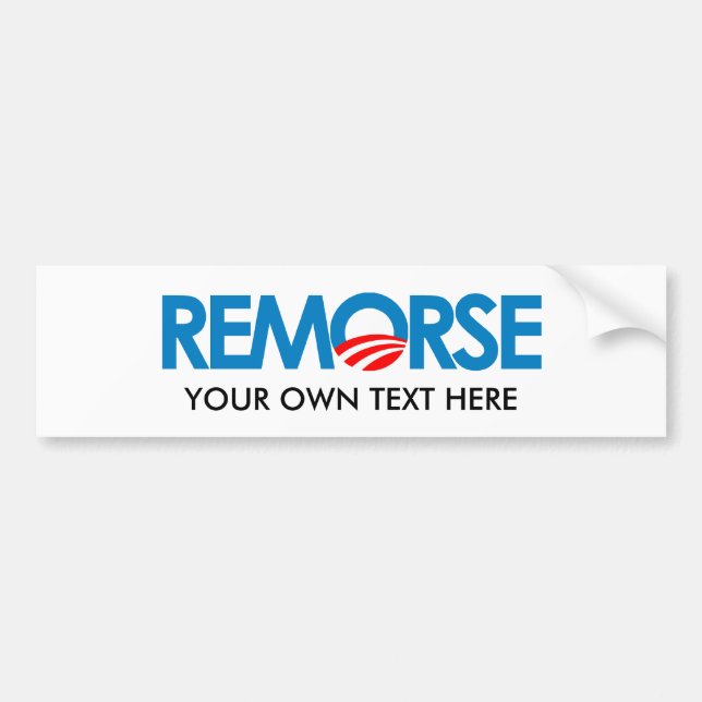 Anti-Obama bildekal - Remorse (Framsidan)