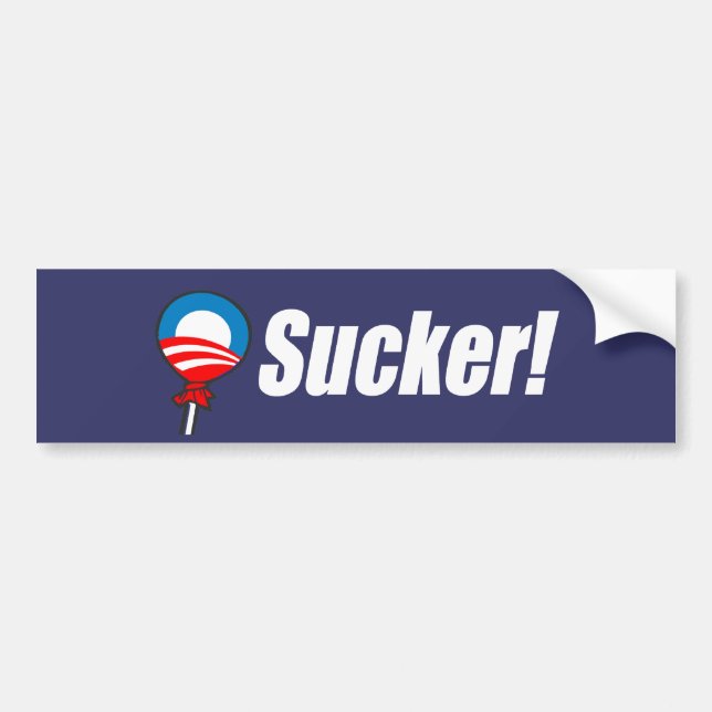 Anti-Obama bildekal - Sucker (Framsidan)
