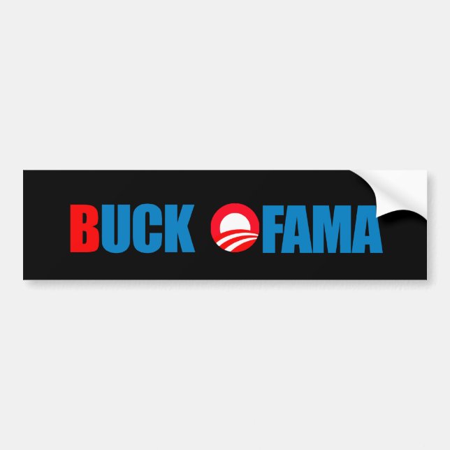 Anti-Obama - bock Ofama Bildekal (Framsidan)