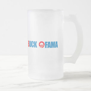 Anti-Obama - bock Ofama Frostat Ölglas