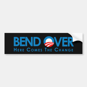 Anti-Obama - Böj dig för förändring Bildekal
