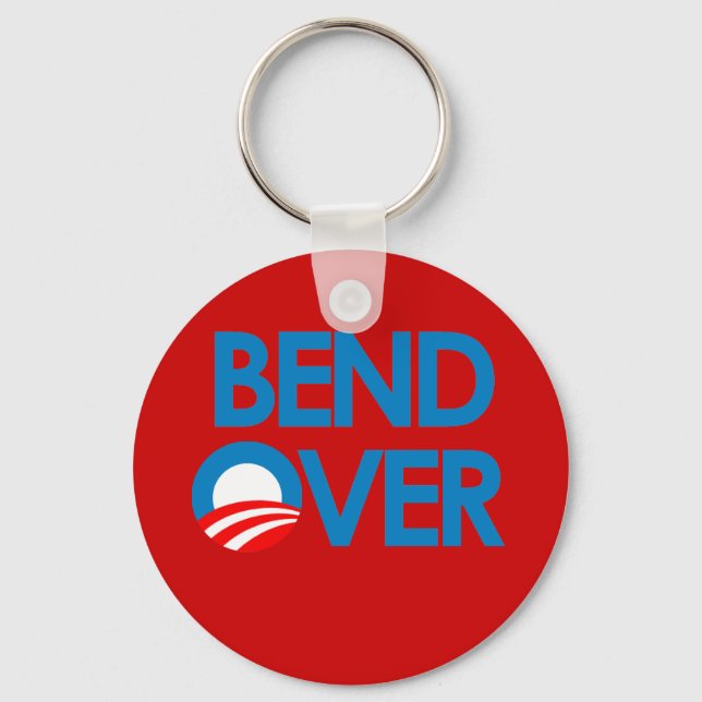 Anti-Obama - Böj dig ner Nyckelring (Framsida)
