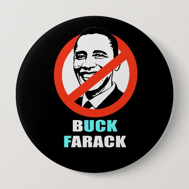 Anti-Obama - buckfarack Knapp (Framsida)
