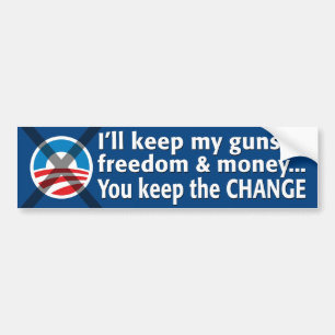 Anti-Obama Bumper Sticker Bildekal