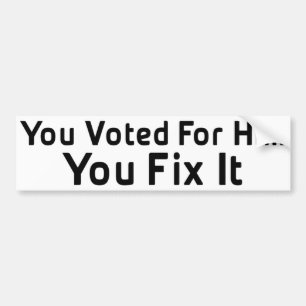 Anti Obama Bumper Sticker Bildekal