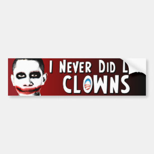 Anti Obama - clowner - Joker Bildekal