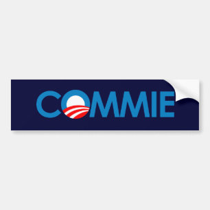 Anti-Obama - Commie Bildekal
