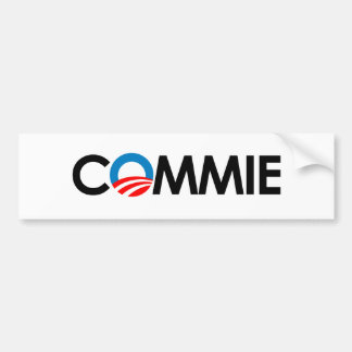 Anti-Obama - Commiesvart Bildekal