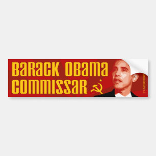 Anti-Obama: Commissar Obama Bildekal