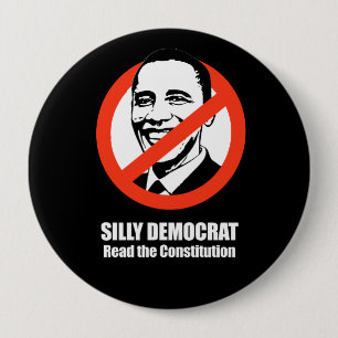 Anti-Obama - den enfaldiga demokraten, läste Knapp