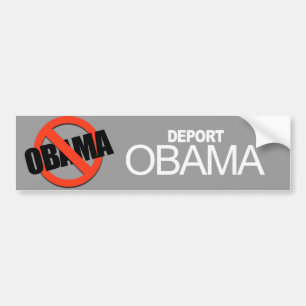 Anti-Obama - deportera Obama Bildekal