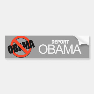 Anti-Obama - deportera Obama Bildekal