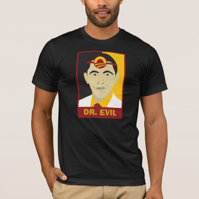 Anti-Obama Dr. Ondska T-shirt (Framsida)