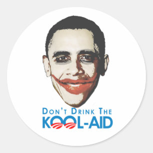 Anti-Obama - Drick inte koolstödet Runt Klistermärke