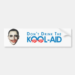 Anti-Obama - dricka inte kool-bistå Bildekal