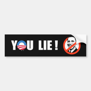 Anti-Obama - du ljuger bildekalvit Bildekal