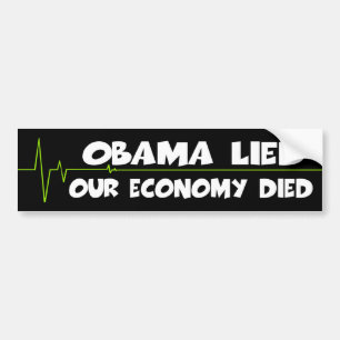Anti Obama ekonomibildekal Bildekal