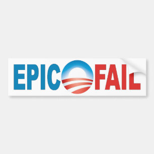 Anti-Obama episk kuggningbildekal Bildekal