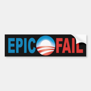 Anti-Obama episk kuggningbildekal Bildekal