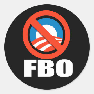 Anti-Obama - fbo Runt Klistermärke
