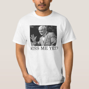 ANTI OBAMA GEORGE W. BUSH 'MISS ME YET' TEE SHIRT