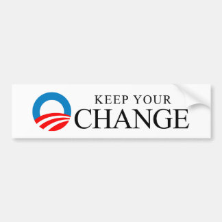 Anti-Obama - håll din ändringssvart Bildekal