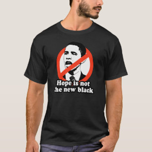 ANTI-OBAMA/HOPP ÄR INTE DEN NYA SVARTEN T SHIRT