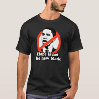 ANTI-OBAMA/HOPP ÄR INTE DEN NYA SVARTEN T SHIRT