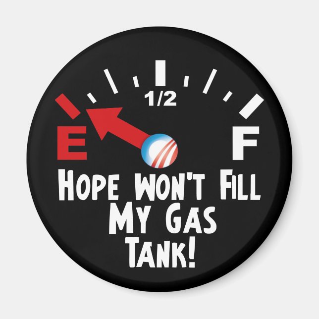 Anti Obama - hopp om tomhet Magnet (Framsidan)