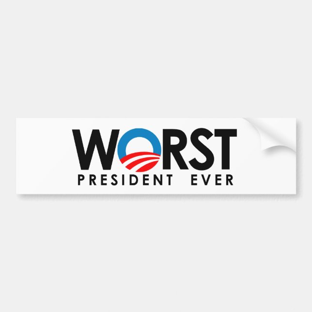 Anti-Obama - hopp som han misslyckas Bildekal (Framsidan)