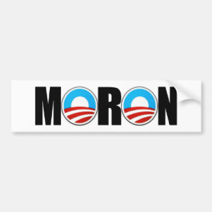 Anti Obama idiot Bildekal