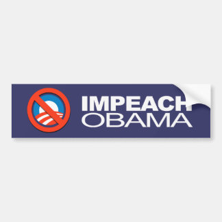 Anti-Obama - Impeach Obama Bildekal