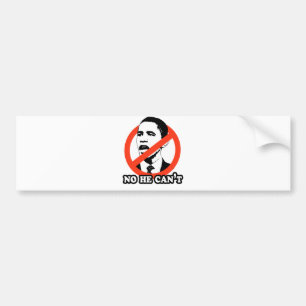 ANTI-OBAMA/INGET KAN HAN INTE T-TRÖJA BILDEKAL