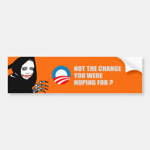 Anti-Obama - INTE ÄNDRINGEN som DU HOPPAS FÖR T- Bildekal
