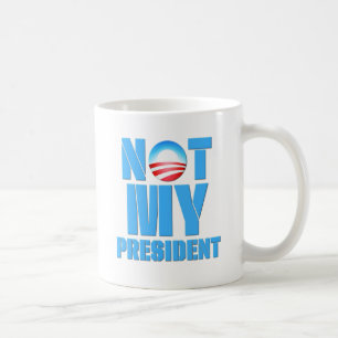 Anti Obama inte min president Kaffemugg