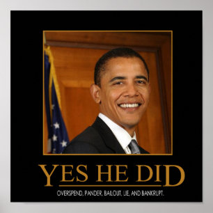 Anti Obama Ja Han Gjorde Demotiverande Affisch