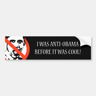 Anti-Obama - jag var Anti-Obama för Bildekal