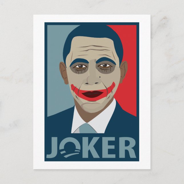 Anti-Obama Joker Vykort (Framsida)