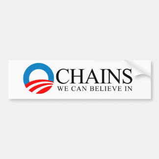 Anti-Obama - kedjar oss kan tro in Bildekal
