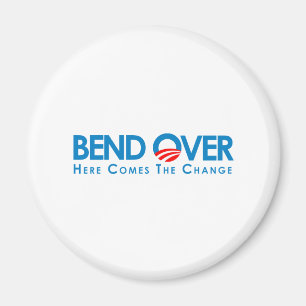 Anti-Obama - krökning över för ändring Magnet
