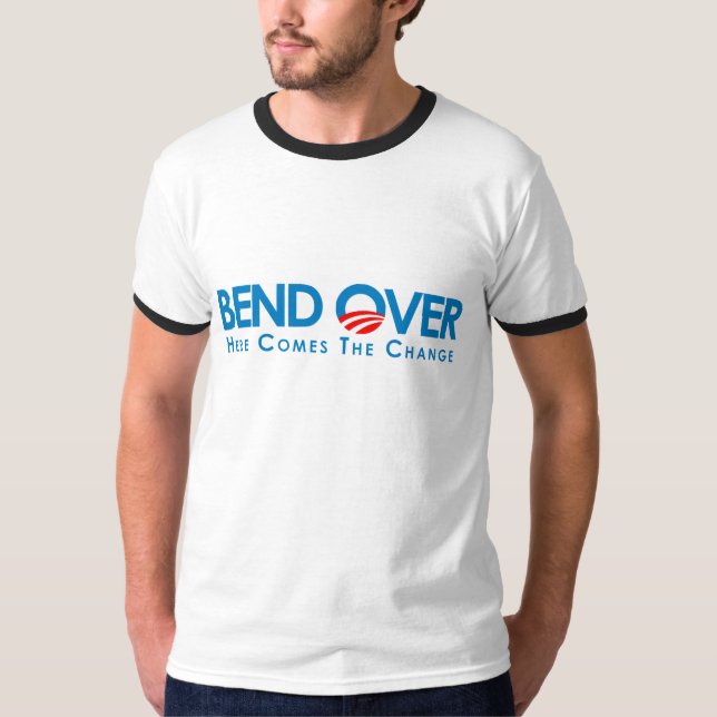 Anti-Obama - krökning över för ändring Tröja (Framsida)