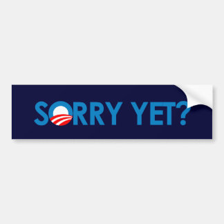 Anti-Obama - ledsen än Bildekal