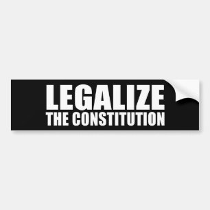 ANTI-OBAMA-, legaliseraa konstitutionen Bildekal