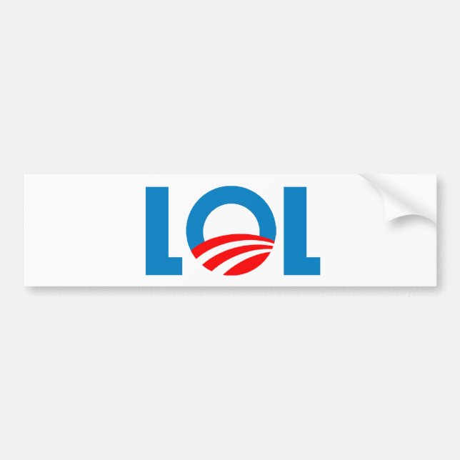 Anti-Obama - LOL Bildekal (Framsidan)
