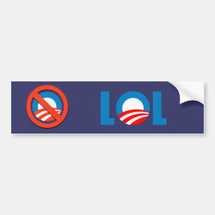 Anti-Obama - LOL Bildekal