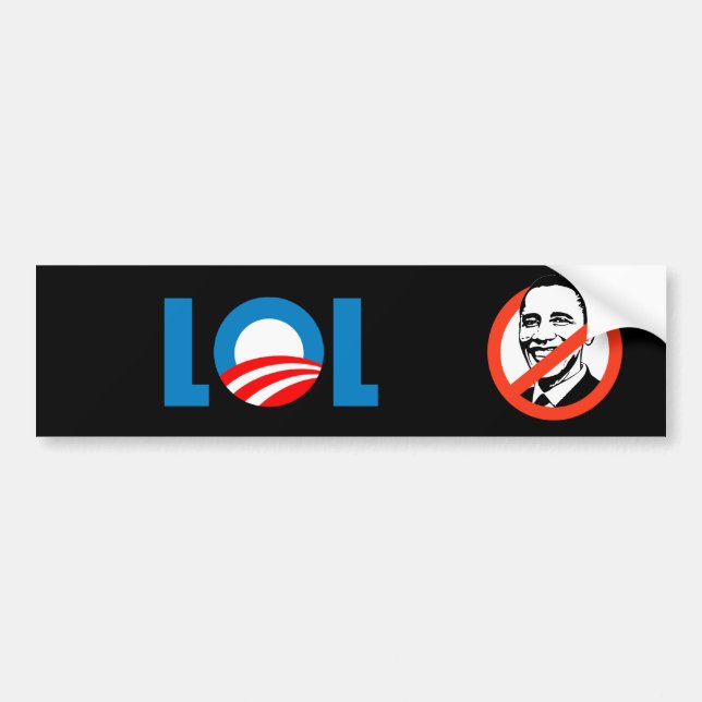 Anti-Obama - LOL Bildekal (Framsidan)