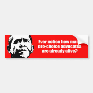 Anti-Obama - märka någonsin hur pro-primaa Bildekal