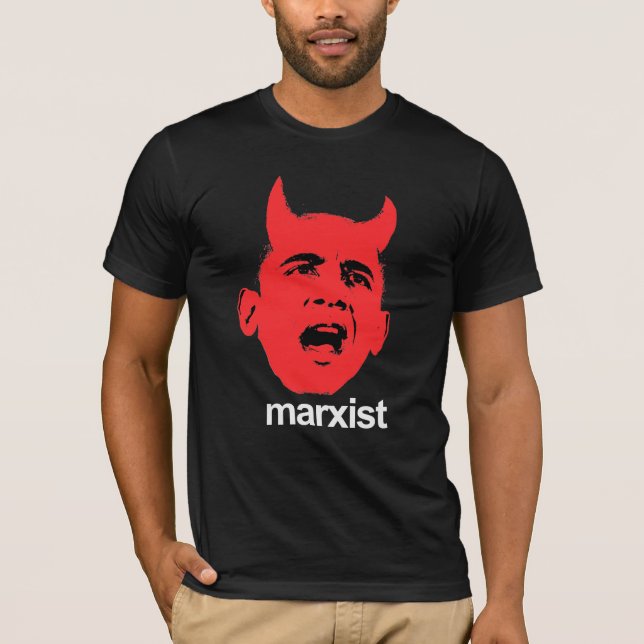 Anti-Obama - marxist T-shirt (Framsida)