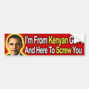 Anti Obama "mig förmiddag bildekal från för den